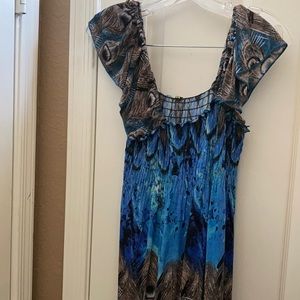 FINAL MARKDOWN Floor length peasant style dress (L)